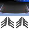 Adesivo Decorativo per Lunotto Posteriore Auto Accessorio Spoiler Laterale Splitter Finitura Lamella Triangolare Parasole per Finestrino Lunotto per Auto