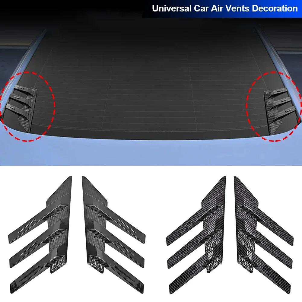 Adesivo Decorativo per Lunotto Posteriore Auto Accessorio Spoiler Laterale Splitter Finitura Lamella Triangolare Parasole per Finestrino Lunotto per Auto