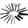 16pcs Stainless Steel Nail Set Decoration Foot Set Nail Scissors Stainless Steel Professional Nail Clippers Tool Belt Travel Kit