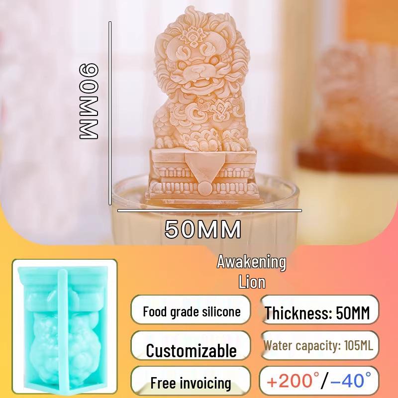 Crocodile-Shaped Silicone Ice Cube Tray for Whiskey – Large, Food-Grade, Cartoon Design