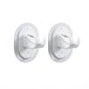 2pcs Self-adhesive Hooks Non Perforated Curtain Rod Clamp Hooks Shower Curtain Rod Hanger Brackets Household Fixed Clamp Hanger