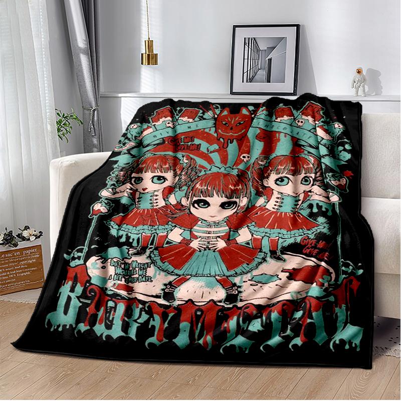 Pop Metal Band Throws Blanket for Kids Couch Sofa Travel Home Picnic Hiking Bed Beding Super Soft Flannel Blanket birthday gift