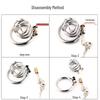 Men's Metal Chastity Cage BDSM Training Anti-Cheating Erotic Micro Punishment Toy