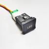 23mm*25mm Car Red LED Light Power On Off Switch Button With Wire For VW Polo 6C 2014 2015 2016 Accessories
