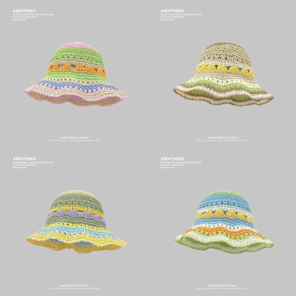 Summer Straw Hat With Wide Brim For Women Sun Protection Beach Vacation Fashion