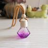 Colorful Diamond Car Perfume Pendant - Empty Glass Bottle Aroma Diffuser