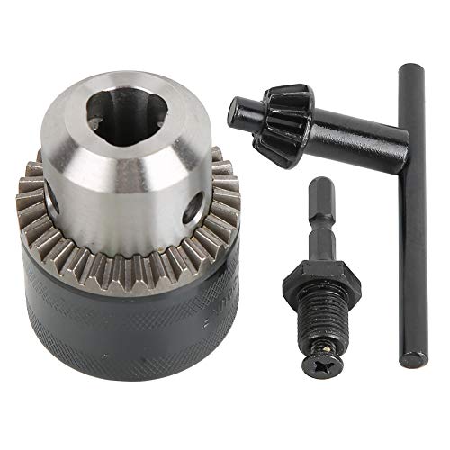 Ongwan 3.0-16MM 1/2-20UNF Drill Chuck Adapter Kit Key Type Drill Chuck with Hex Head Adapter Drill Chuck