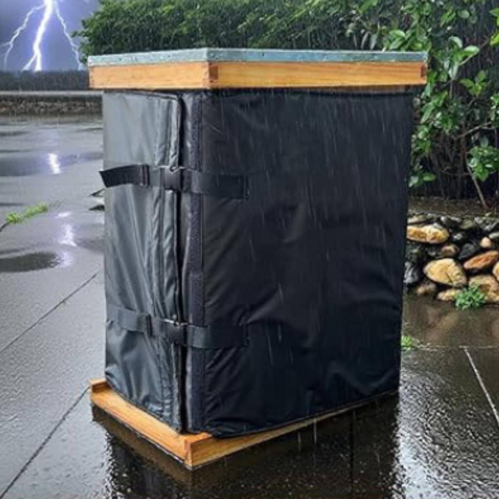 Beehive Insulation Wrap Waterproof Bee Colony Enclosure Winter Cover Insulated Colony Enclosure Cover 3 Layers Outdoor Gear