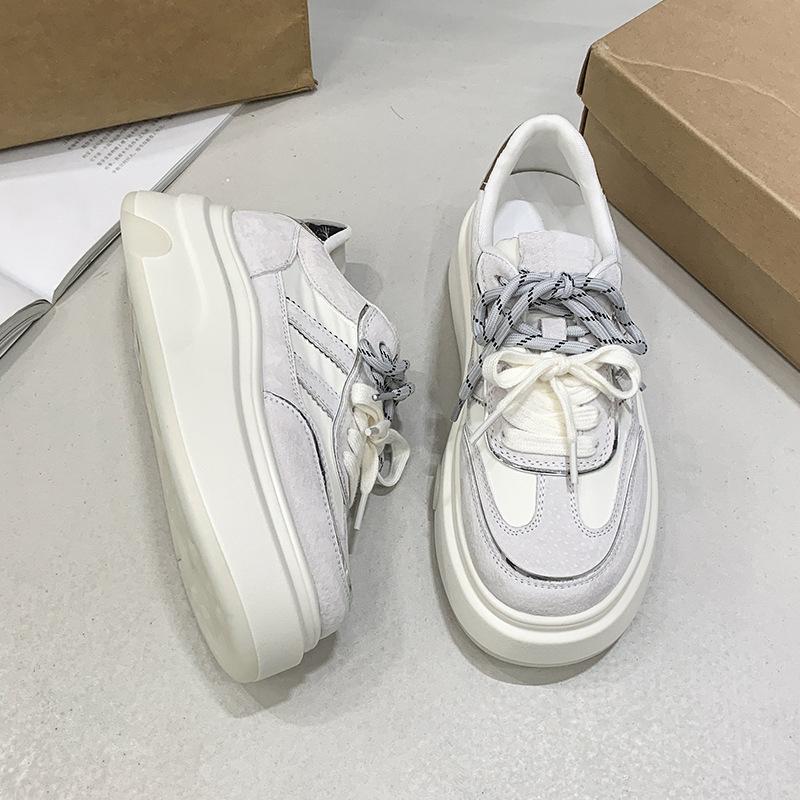 

[Fanfna] 2025 autumn new versatile casual shoes non-slip commuting white shoes sweet sports and leisure shoes 40 бежевый