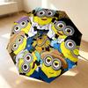Despicable Minions 8 Ribs 3Fold Black Glue Uv Protection Umbrella Sun Protection Rainproof Compact Folding Umbrella For Travel Daily Use C924175