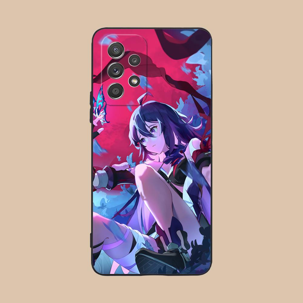 HSR Seele Matte TPU Mobile Phone Case for Samsung Galaxy A56 55 54 53 52 51 36 35 34 23 16 15 5G Colorful Cover