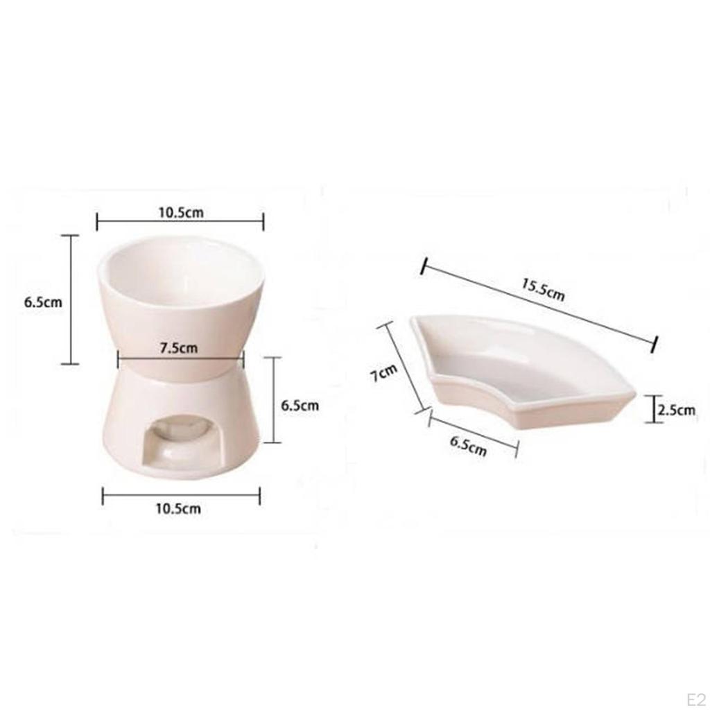Bamboo Tray Included Fondue Set for Cheese and Chocolate