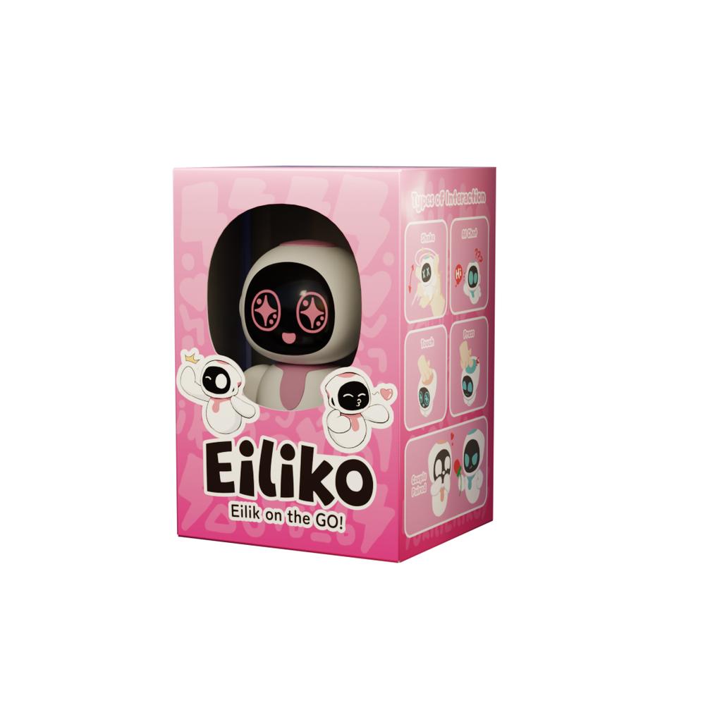 ENERGIZE LAB Eiliko Aquamarine Your Tiny AI Charm Robot That Matches Every Daily Outfit,Fun Electronic Pendant Toys,for Couples