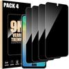 Verres trempés - samsung - galaxy a06 - anti-espion - protection antichoc - 4 pièces