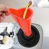 3Pcs Car Long Stem Funnel Anti-leakage Anti-splash Long Mouth Car Refueling Funnel Plastic Gasoline Oil Fuel Filling Tools