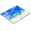Glass Kitchen Serving Board With Tropical Beach Graphic 60X52 Cm