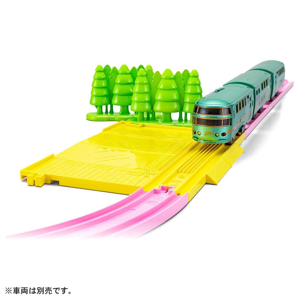 Takara Tomy Plarail Scenic Color Rail Kit and Train Train Toy Ages ~Flowers Railways~ 3+