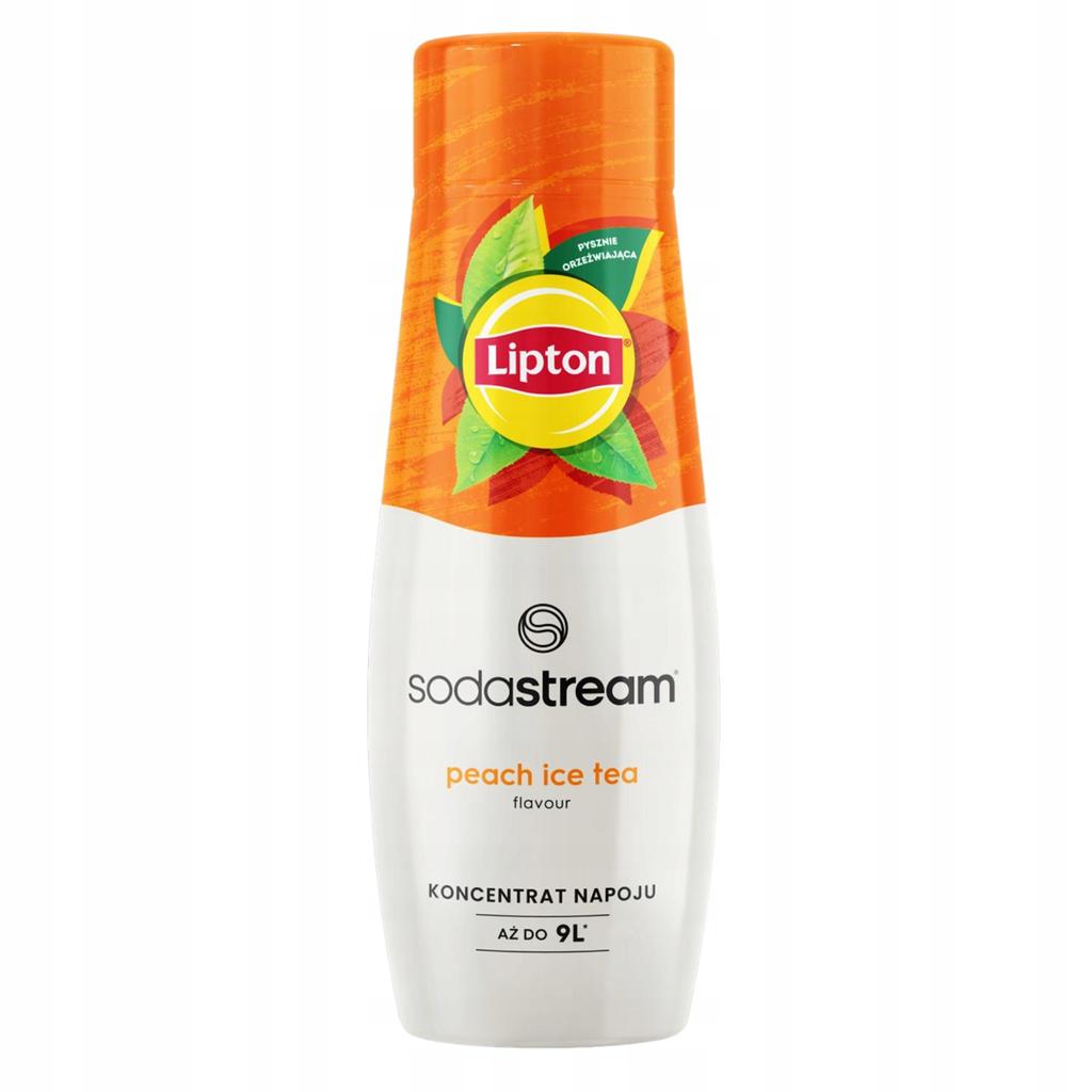 2x Lipton Ice Tea Peach Sodastream Syrup + Lemon Lime Saturator