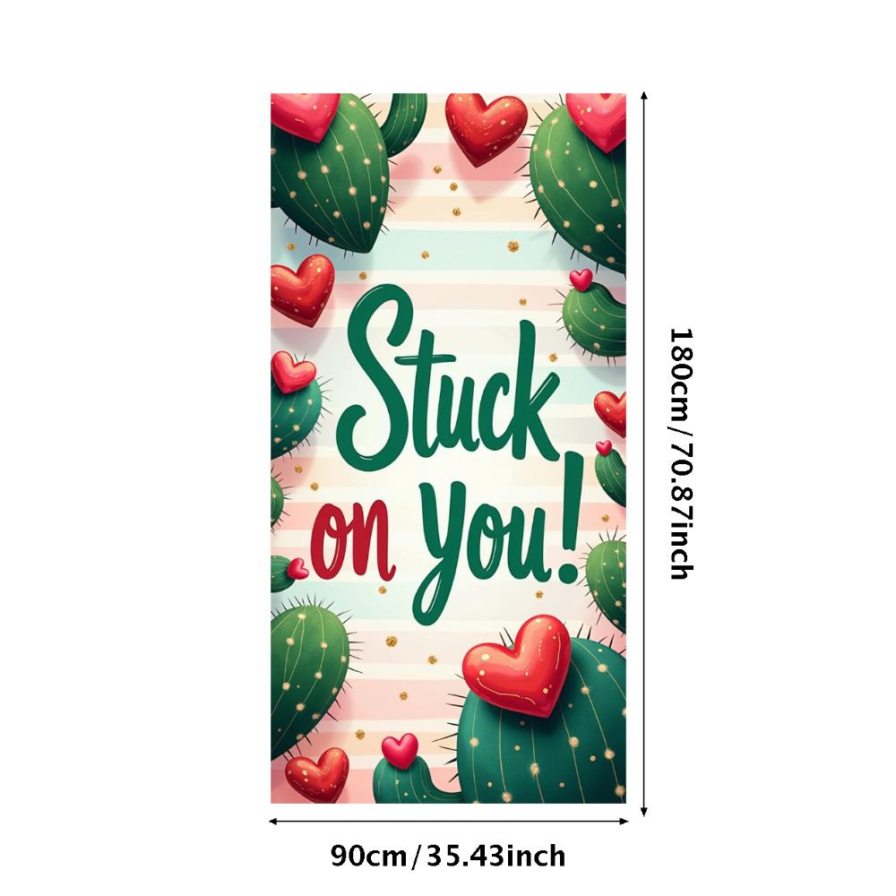 

Decorative Poster Personalized Romantic Cactus Sign Stylish Wall Hanging for Festivity