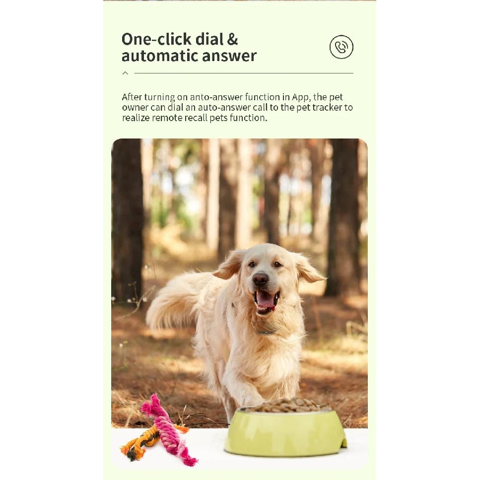 GPS Pet Tracker Pet Locator RF-V41 Pet Dog Gps Mini Tracker IP67 Waterproof Built-in 1300 MAh Battery 2G-GSM/4G