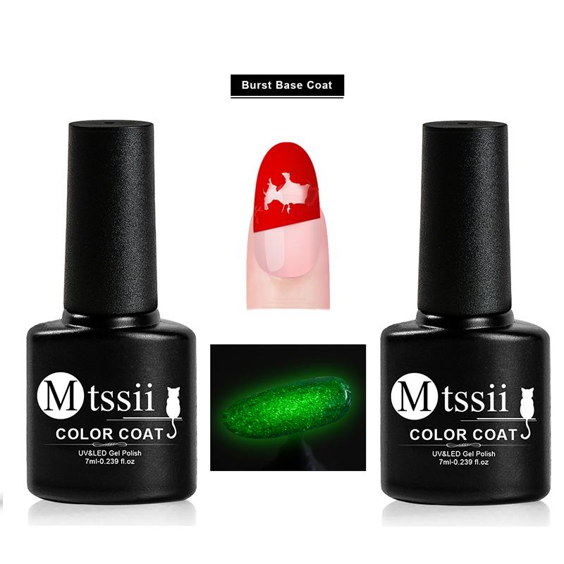 Mtssii 7ml Base Coat Top Coat Matte Peel Off Fast Dry Top Coat Tempered Top Coat Gel Polish