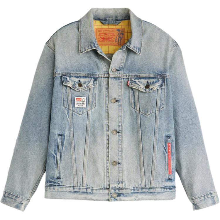 Коллаборация Levis X История игрушек FW25 Удобная Универсальная Повседневная Джинсовая куртка с узором Унисекс Куртка 0034J-0000 XS