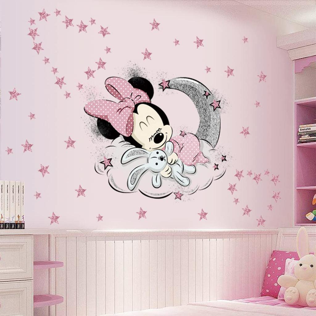 [GREDINO] Mickey Mouse Waterproof Wall Sticker, Minnie Mouse