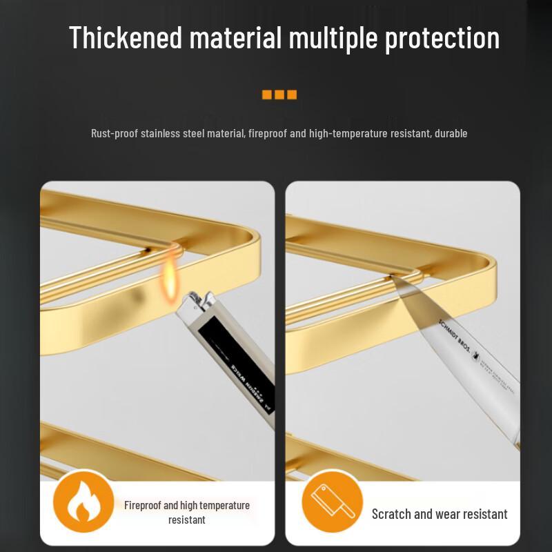 Adjustable 4-Tier Stainless Steel Kitchen Pot Storage Rack