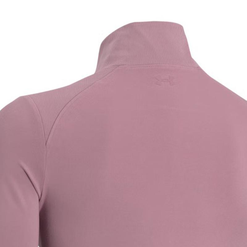 Under Armour Meridian Solid Color Stand Collar Training Jacket Women Jacket Pink 1379157-697