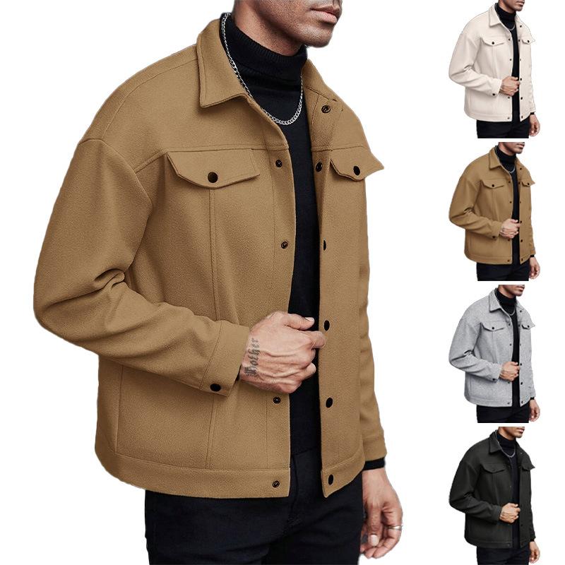 Autumn and Winter Lapel Men's Jacket Casual Sports Comfortable Jacket Men's Clothing