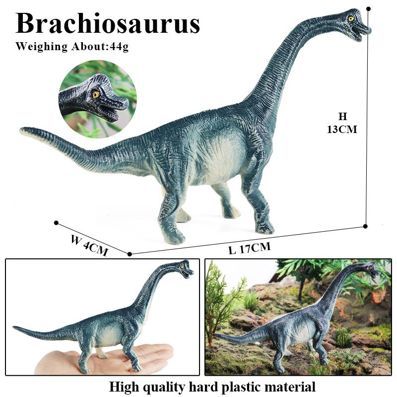 Oenux Mini Jurassic Stegosaurus Saichania Solid PVC Dinosaur World Animal Model Action Figures Collection Toy For Kids