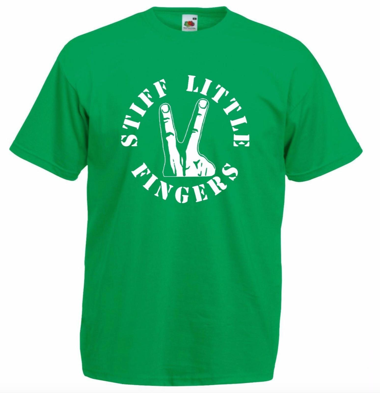 Stiff Little Fingers T-Shirt - Irish Punk Band, New Wave Green Free delivery S разноцветный