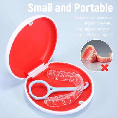 1Pc Braces Orthodontic Case Dental Retainer Box Case Magnetic Aligner Mouth Guard Container For Teeth Travel False Denture Boxes
