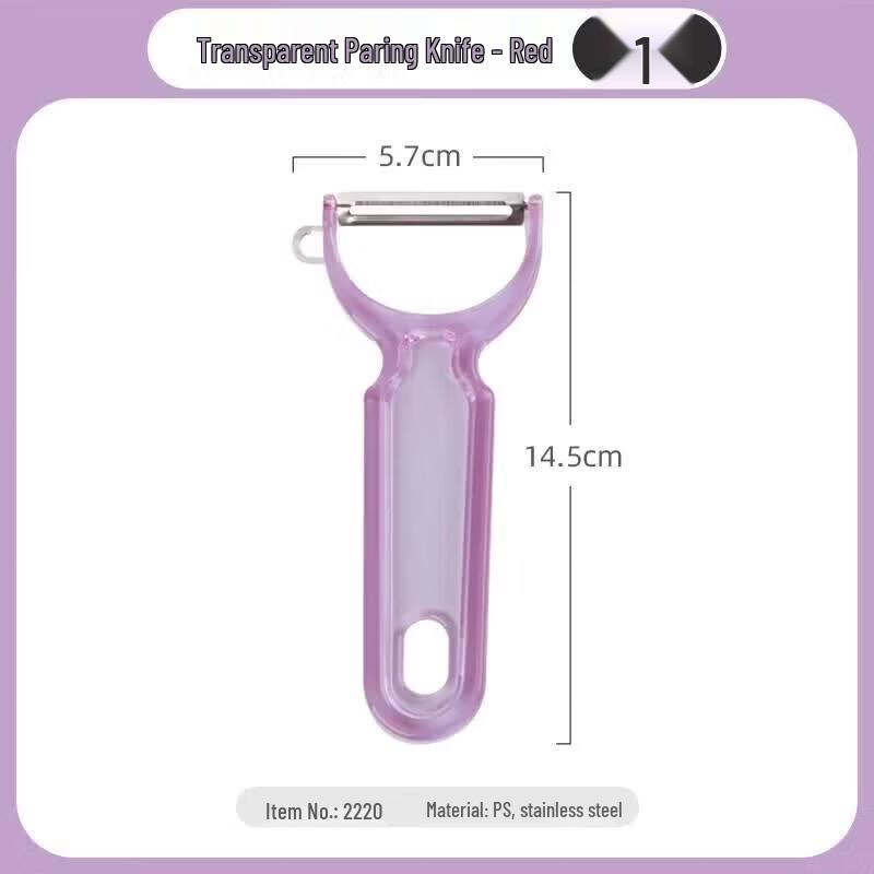 CHAHUA 2220 Transparent Fruit Peeler красный
