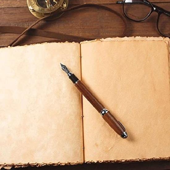 Leather Mother Earth Printed Unruled Personal Notebook Diaries for Office 200 Pages (7" X 5" Inches)