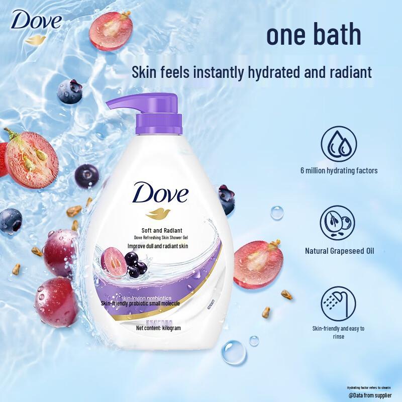Dove Soft & Radiant Erfrischendes Duschgel