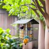 Rural Iron Bird Feeder Station Wildbird Shelter Place With Easy Refill Feature Ideal For Wild Bird Enthusiasts