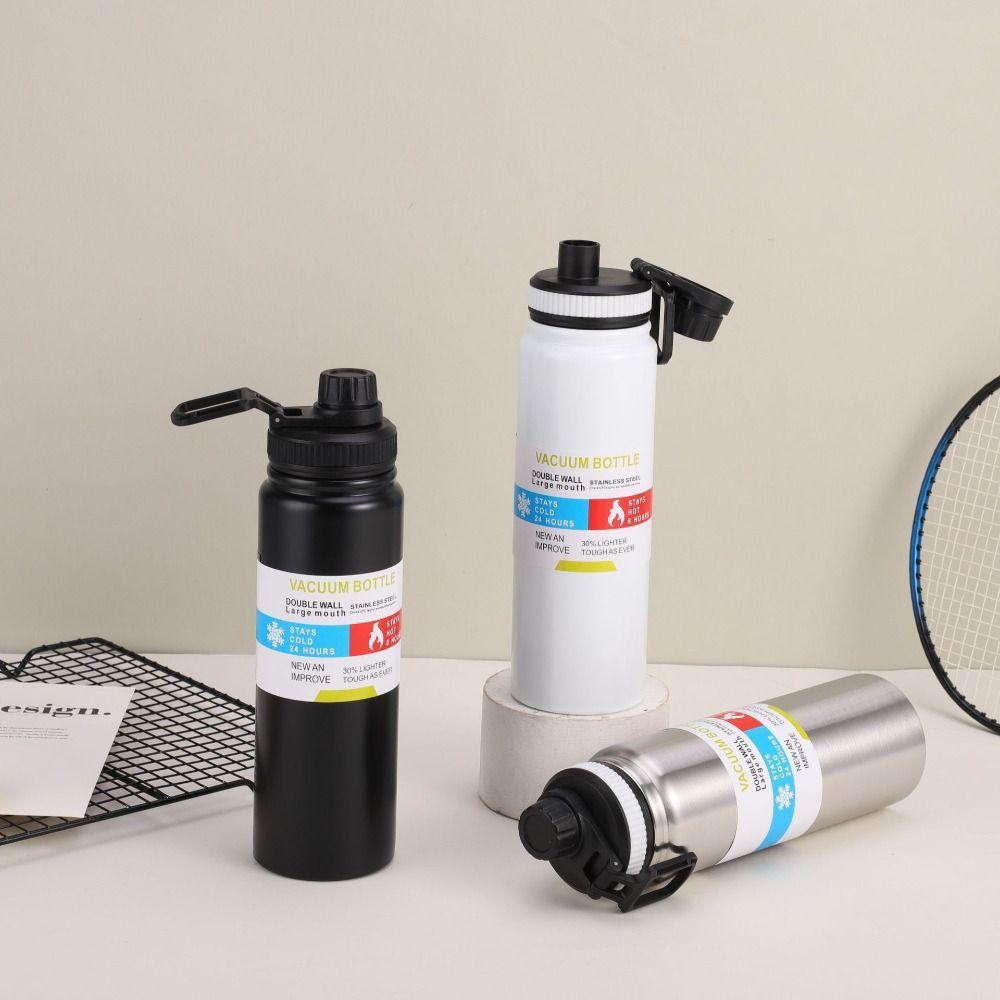 Leakproof Thermal Water Bottle 600/800ml Sports Water Bottle Gift Vacuum Flask Car