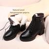 Fashion AIYUQI Winter Shoes Boots Women 2025 New Genuine Leather Women Booties Wool Non-slip British Style Ankle Boots Women