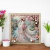 Japanisches Mädchen 5D DIY Spezialform Kristall Teilweises Diamantmalerei-Set Dekor
