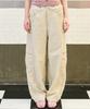 MADPINK Check Layered Nylon Pants Pink