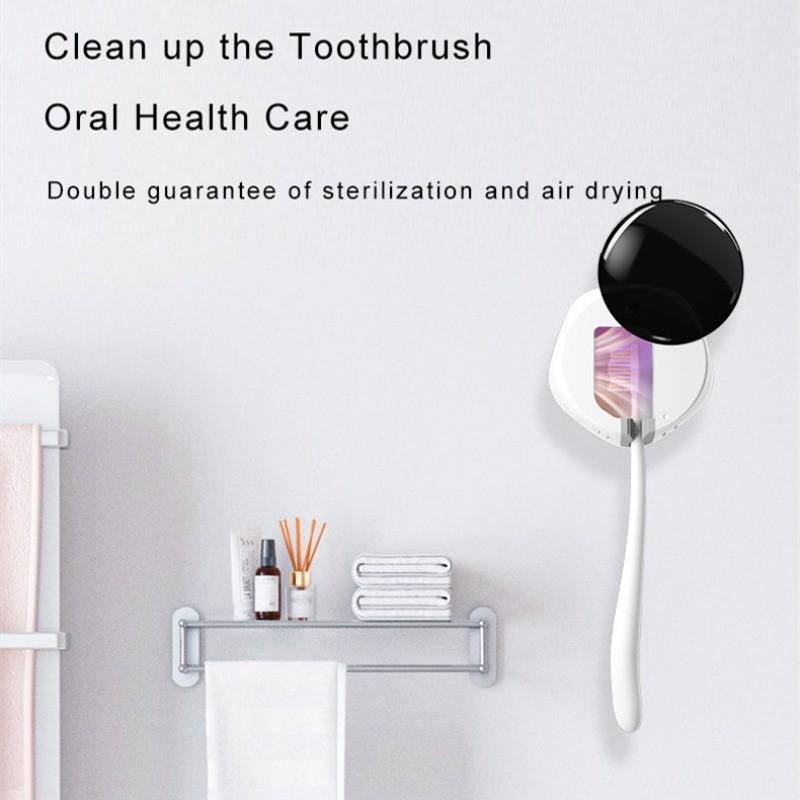 Intelligent Toothbrush Disinfection Box Rechargeable Toothbrush Sanitizer Holder Portable UV Sanitizer Toothbrush Rack