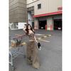 Kumikumi Gyaru Style Set Retro Stripe Tube Top Vest Women Summer Slimming Casual Overalls Two-piece Set