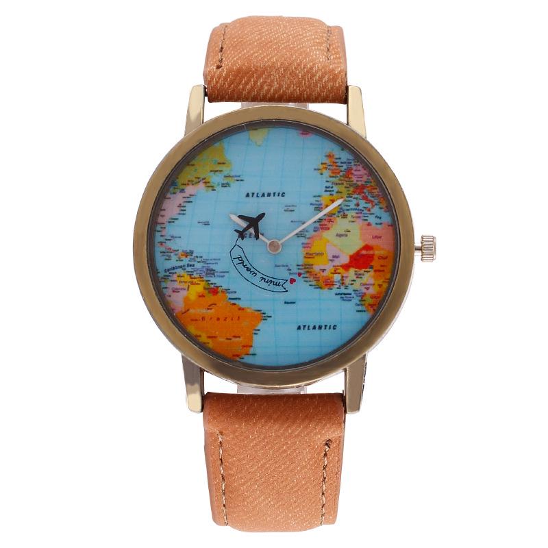 Top-Selling Men's Denim & Leather Airplane Watch