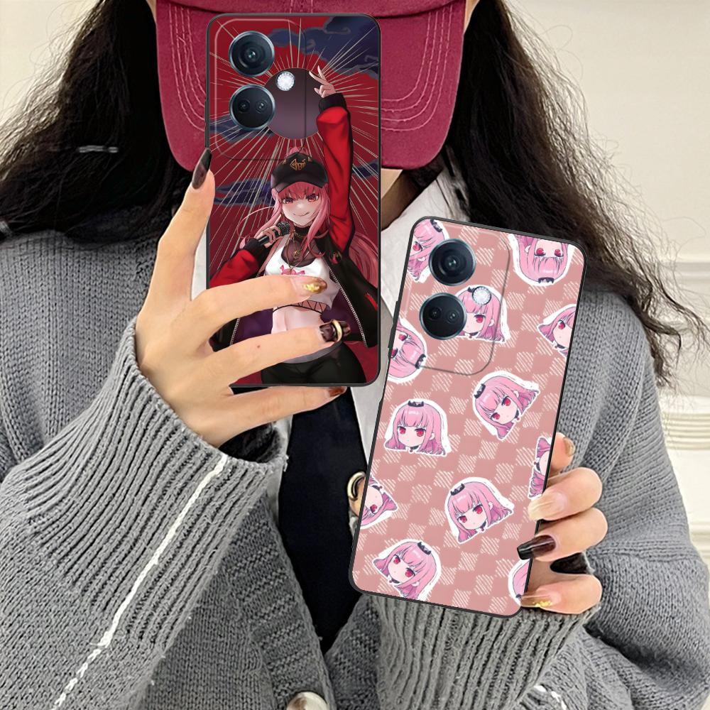Holo Mori Calliope Matte TPU Mobile Phone Case for OPPO Reno 14 13 12 11 10 9 8 7 6 5 F T Pro 5G Colorful Printing Cover