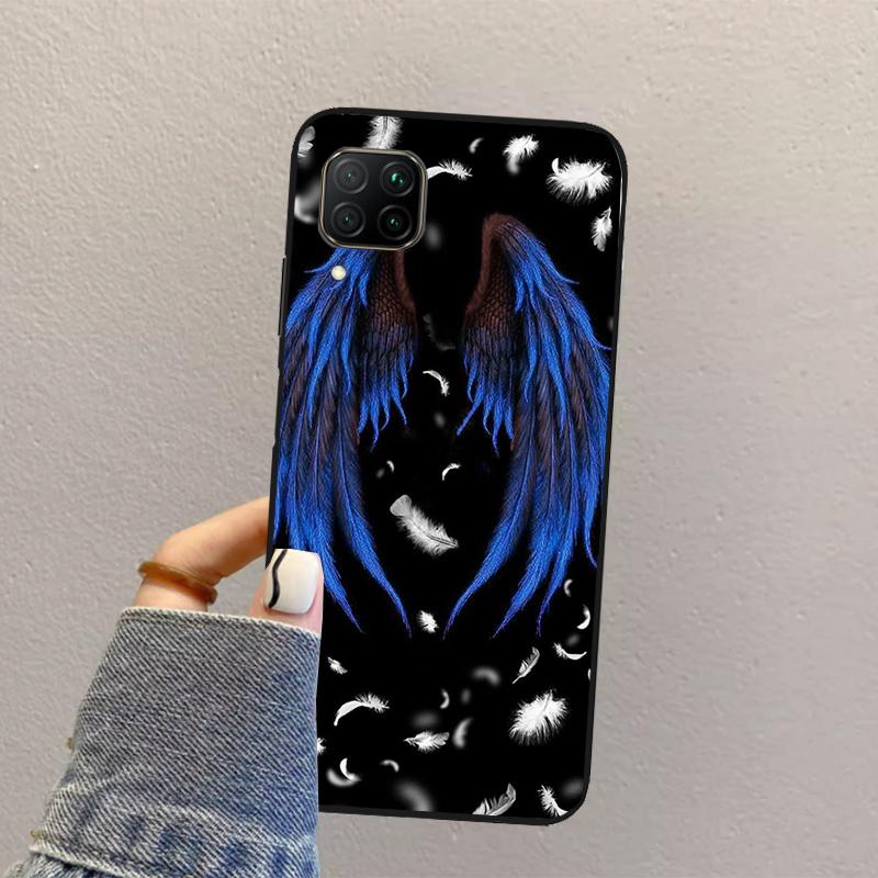 Vingar Ängel Djävul För Huawei Nova Y70 Y90 Y60 Y73 Y72 Y61 Y91 12s 12i 11i 8i 9 10 SE P40 Lite P60 P30 Pro Fodral