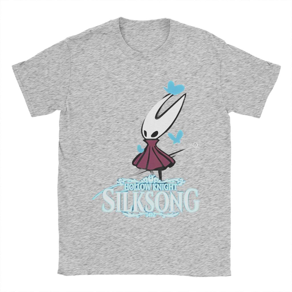 Hollow Knight Silksong T-Shirts Herren 100% Baumwolle Kleidung Mode Hornet Gaming Rundhals Kurzarm