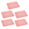 5Pcs Storage Trays Vibrant Color Easy To Clean Stackable Multipurpose Space-Saving Design Reusable Paint Trays