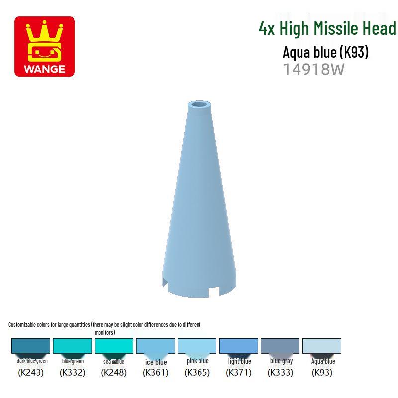 Wange Building Blocks 14918W: Missile Head Educational Toy for Kids 100g