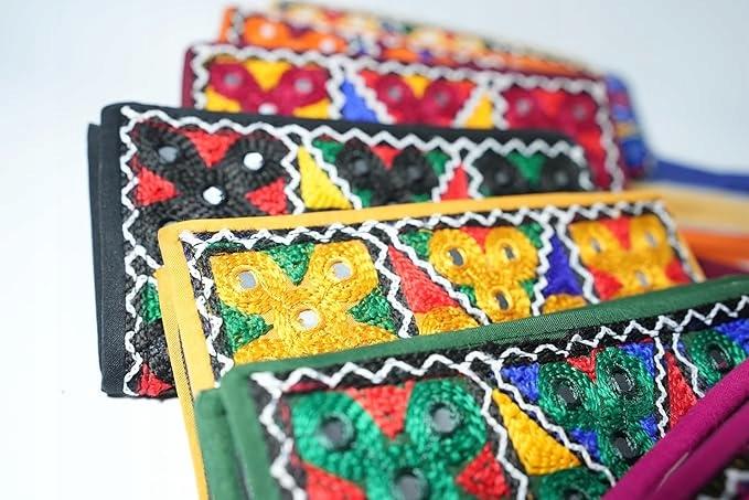 Novahaven clutch wallet green fair trade ethno boho